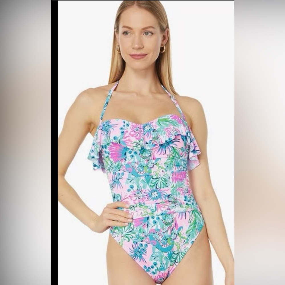 Lilly Pulitzer Rubyann One Piece Mandevilla Baby Paradise Petals